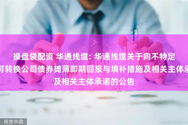 操盘袋配资 华通线缆: 华通线缆关于向不特定对象发行可转换公司债券摊薄即期回报与填补措施及相关主体承诺的公告